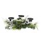 Northlight 22" Green and Silver Mixed Pine with Blueberries Christmas Candle Holder Centerpiece